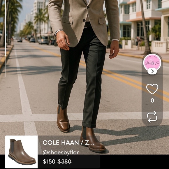 COLE HAAN / Zerogrand / Brown / Waterproof / Boots / Size  11.5M - Picture 1 of 9